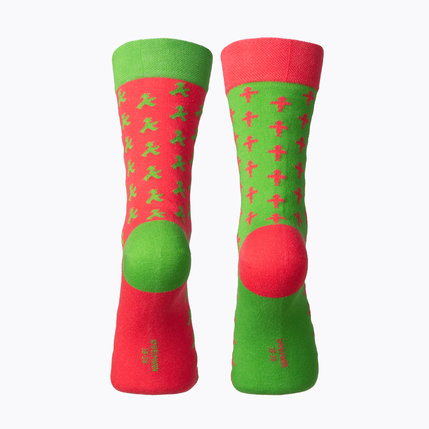 DAUERLÄUFER rot grün 39-42/ Socken