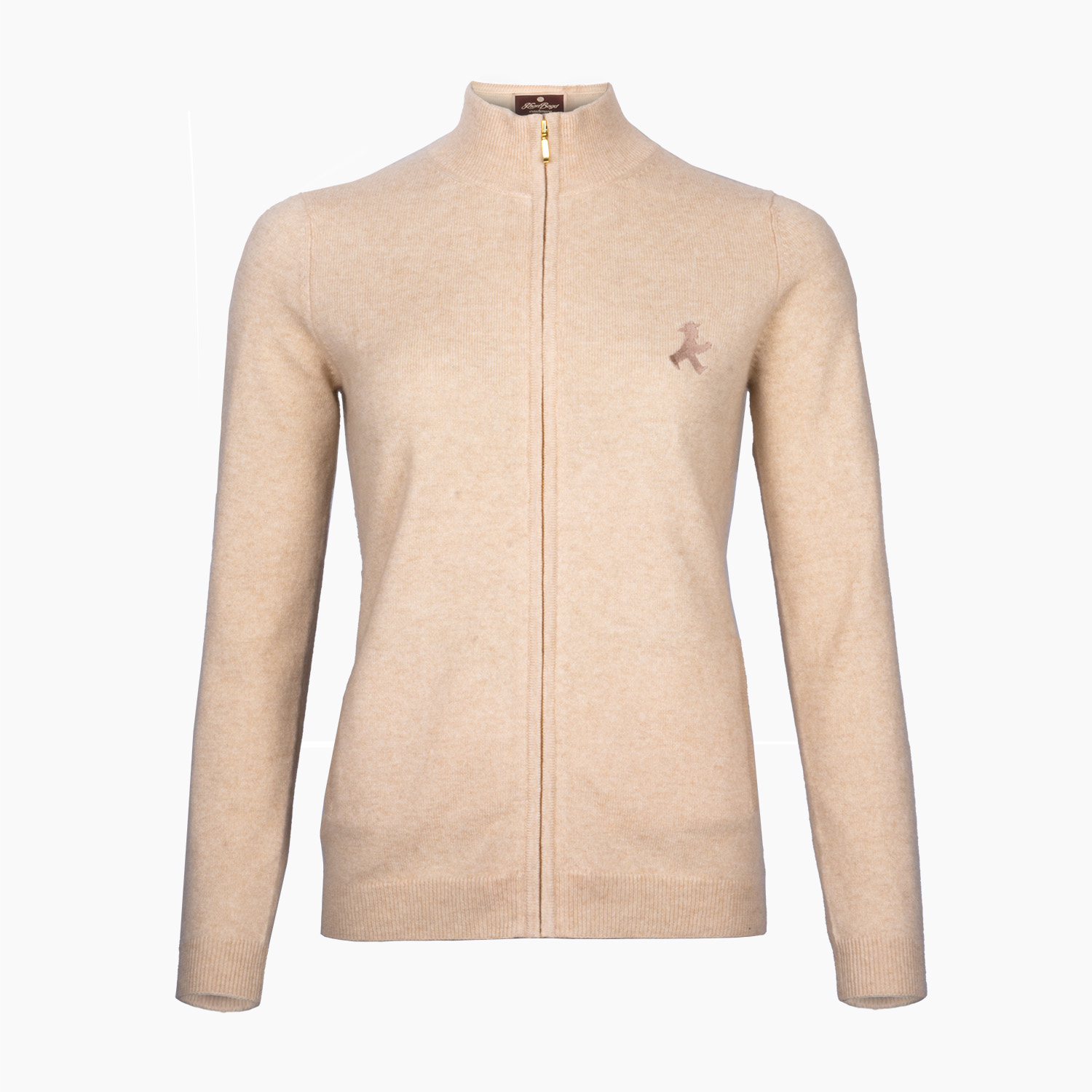 PRINZESSIN FLAUSCHIG Beige XL/ Damen-Kaschmirstrickjacke