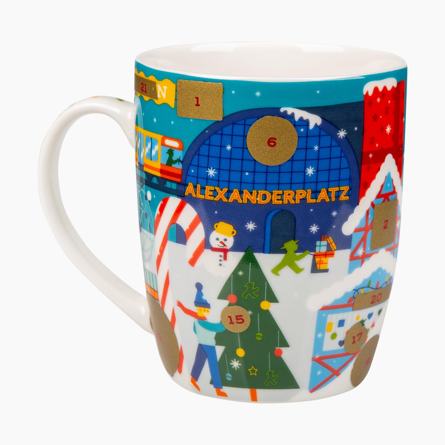 WEIHNACHTSBOTE / Advents-Kalender-Tasse