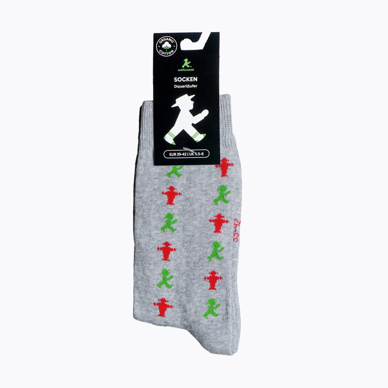 DAUERLÄUFER hellgrau 39-42/ Socken