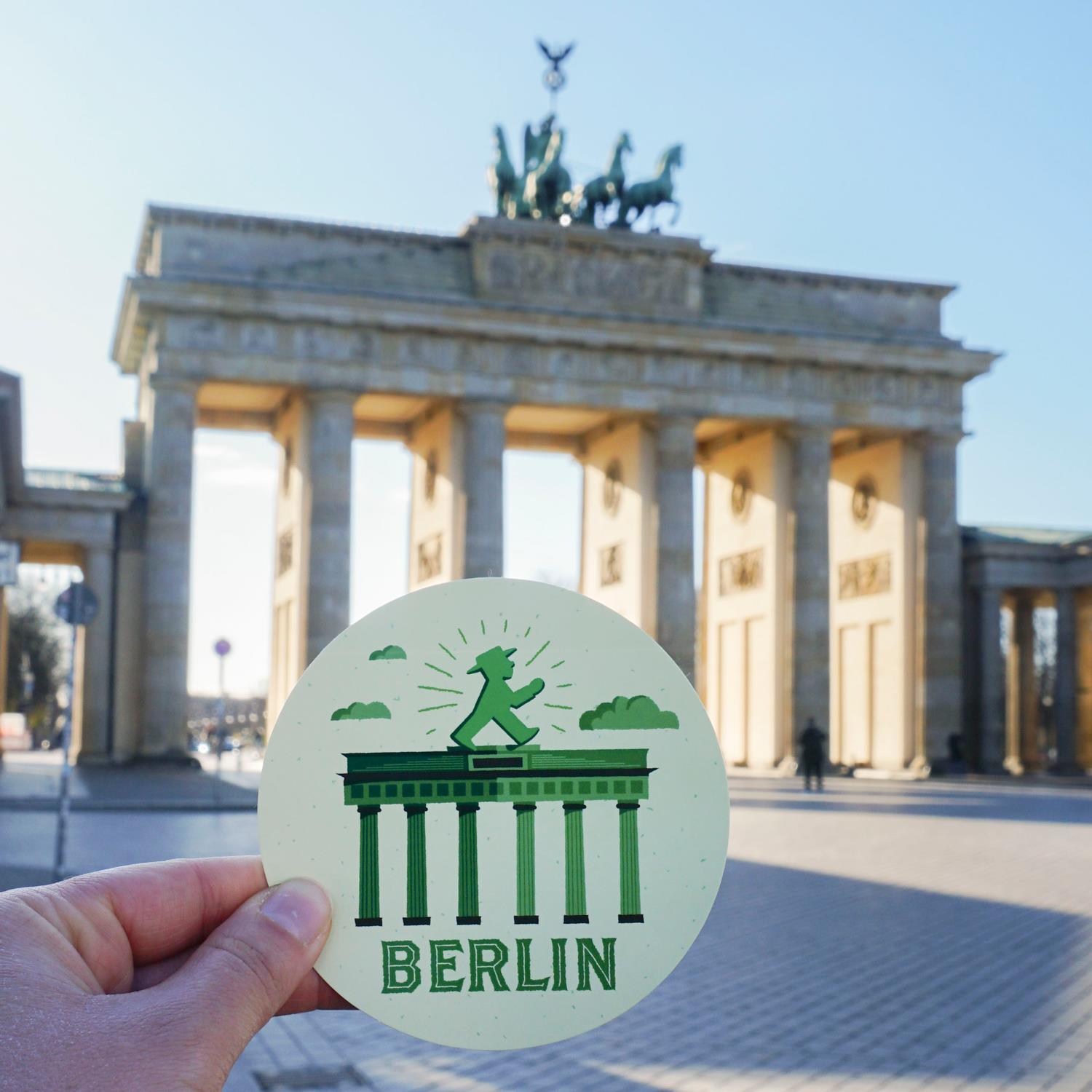 WEGWEISER Brandenburger Tor / Aufkleber