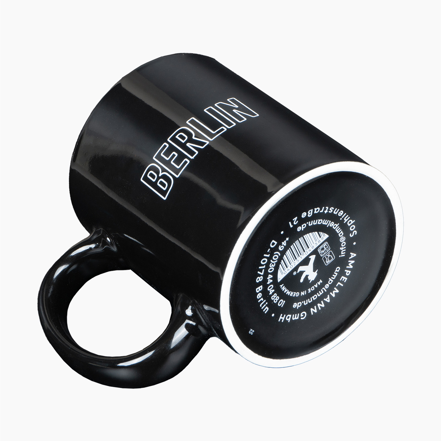 FRÜHAUFSTEHER schwarz Ordnungshüter/ Henkelbecher