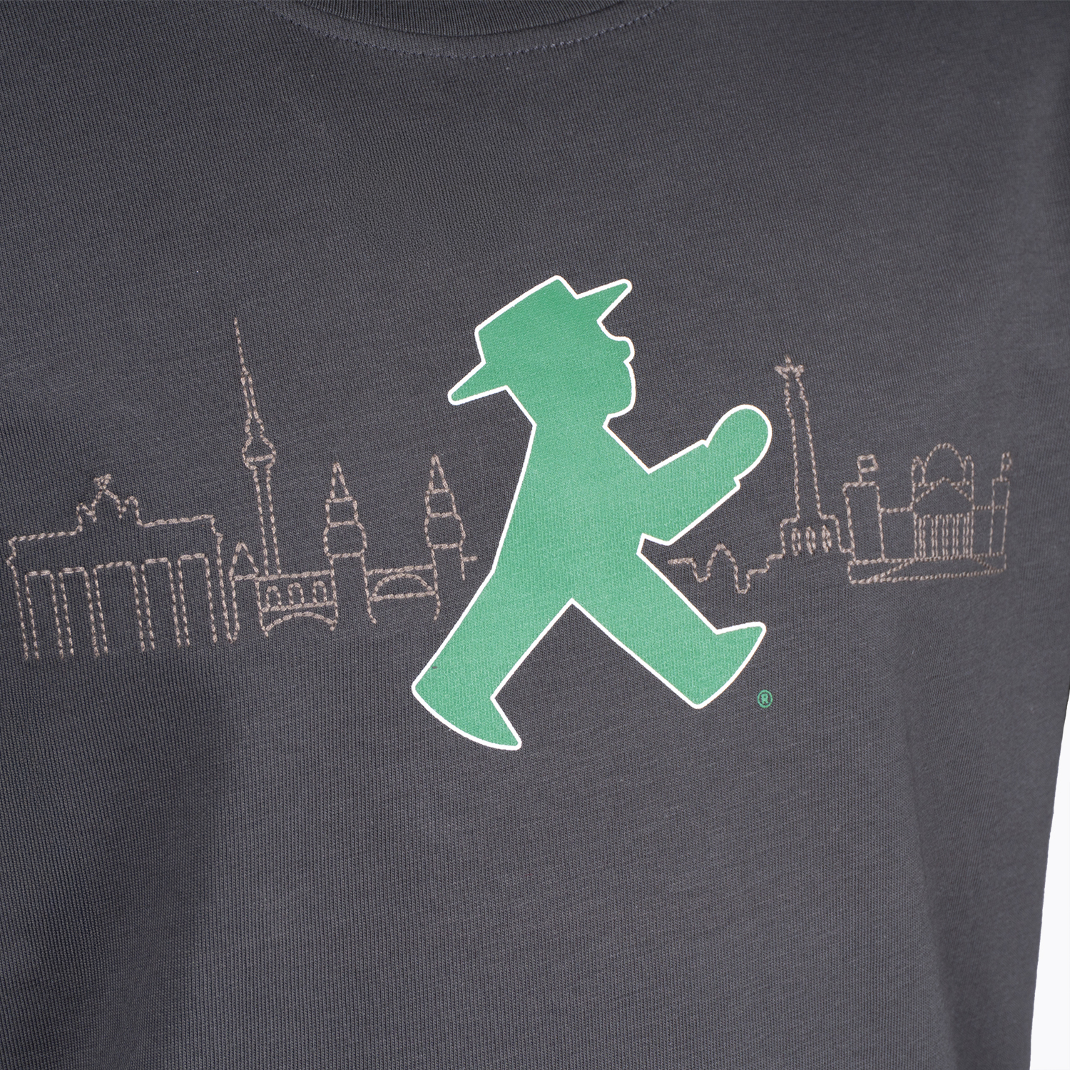 STADTLÄUFERCHEN dunkelgrau 116/ Kinder T-Shirt