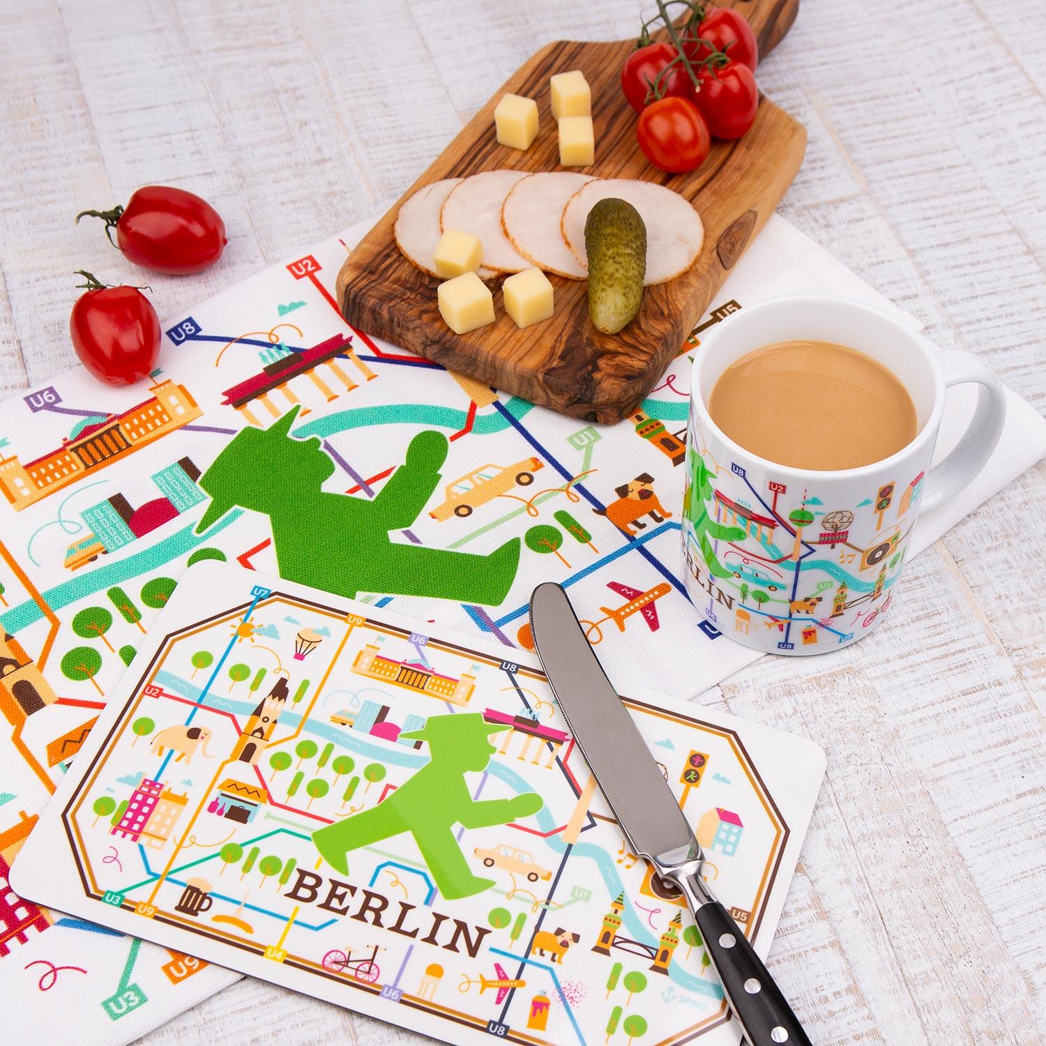 NIMMERSATT Stadtplan/ Breakfast Board