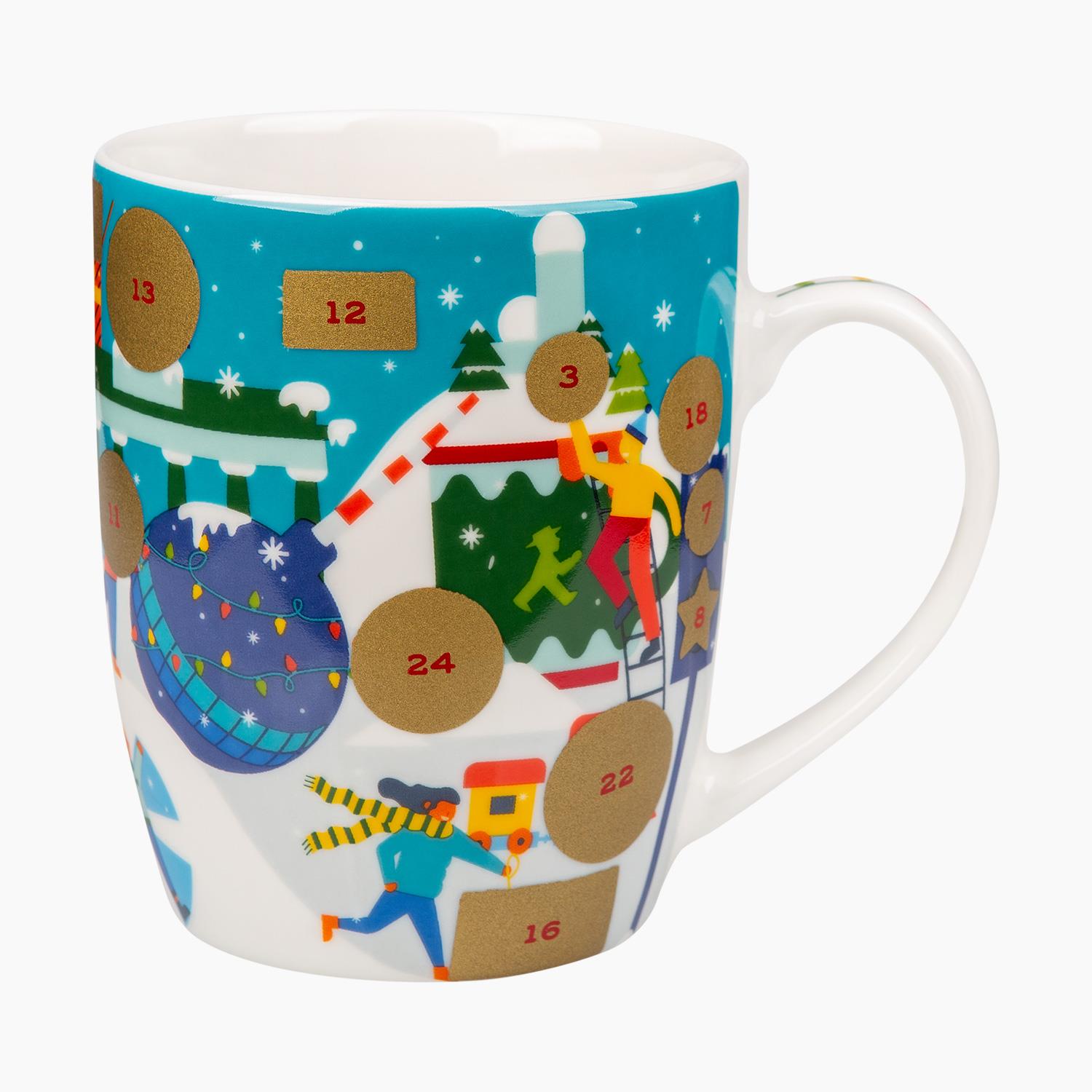 WEIHNACHTSBOTE / Advents-Kalender-Tasse