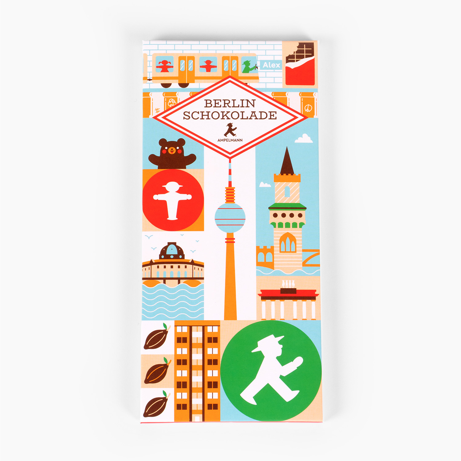 SCHOKOLATIER • Flachtafel • Edelvollmilch • Berlin Symbole • 100g