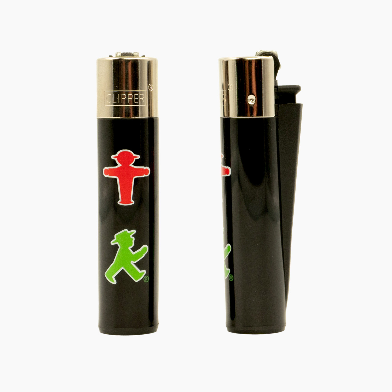 FLAMMENWERFER schwarz Geher Steher/ Feuerzeug