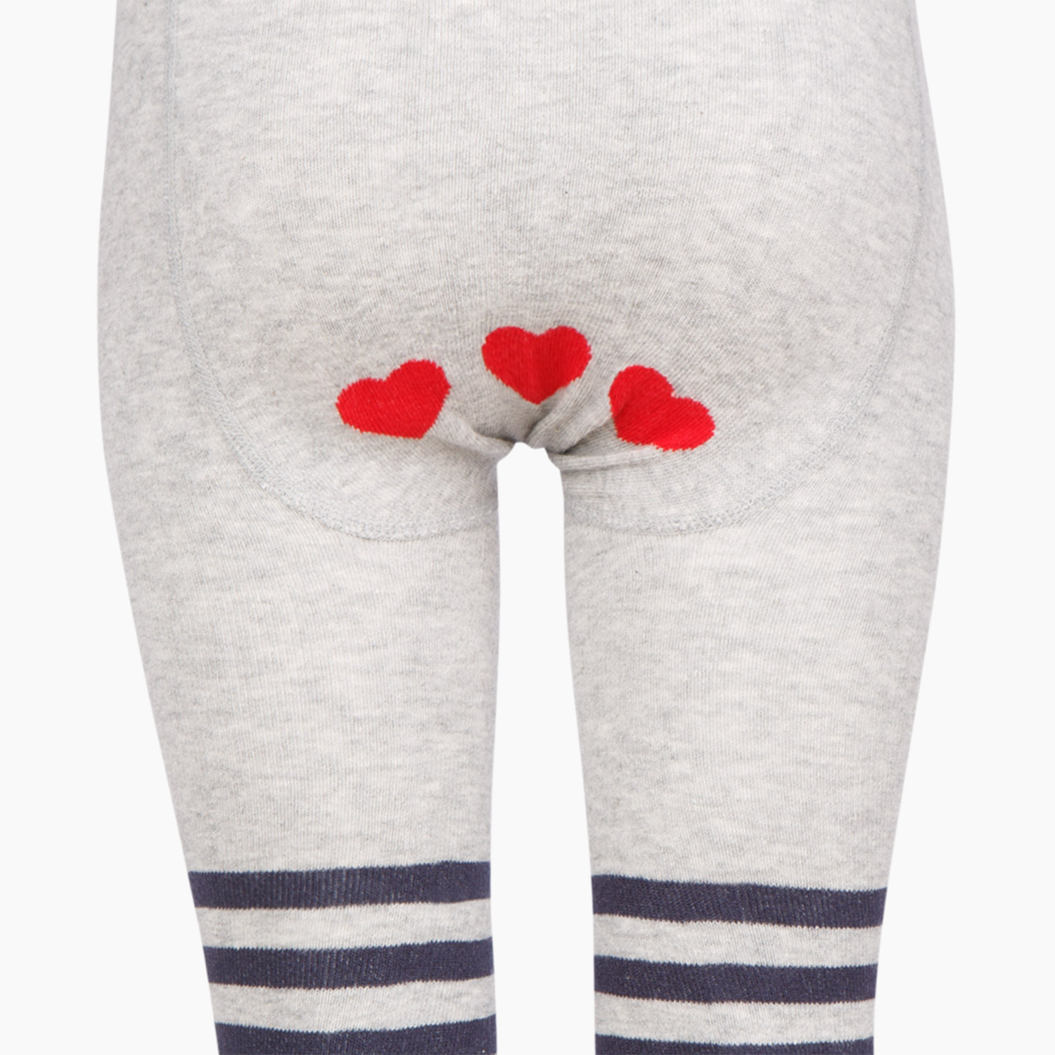 KLEINER HOSENMATZ grey Hearts 86/92 / Tights