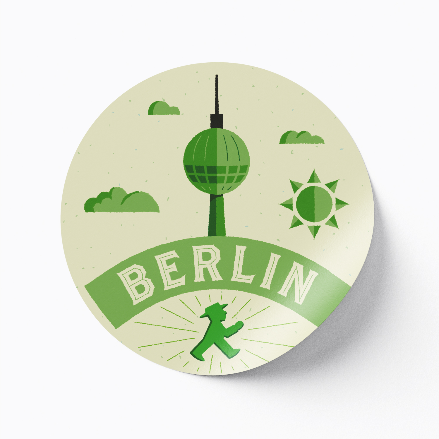 WEGWEISER Fernsehturm / Aufkleber