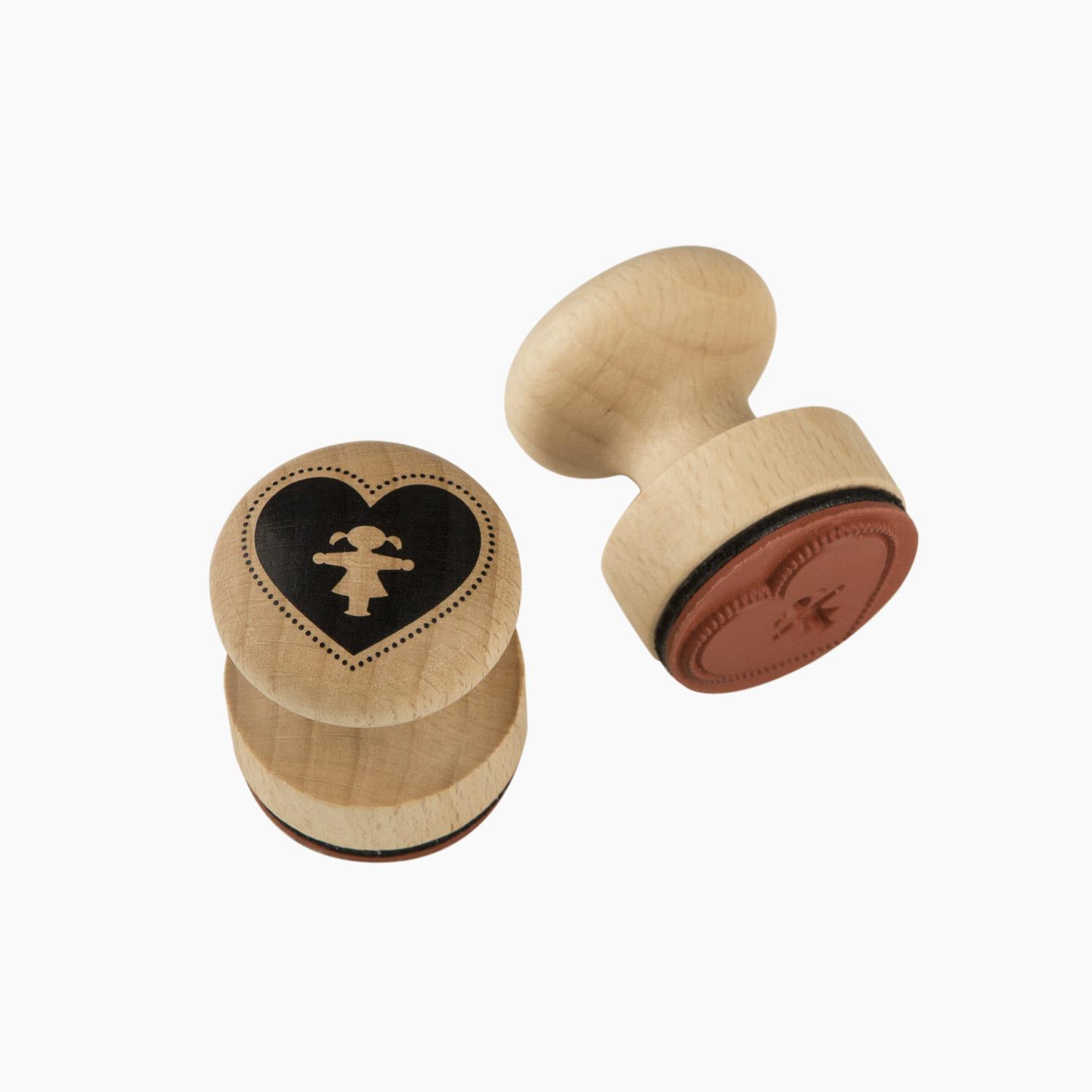 STEMPELFRAU heart/ Rubber Stamp