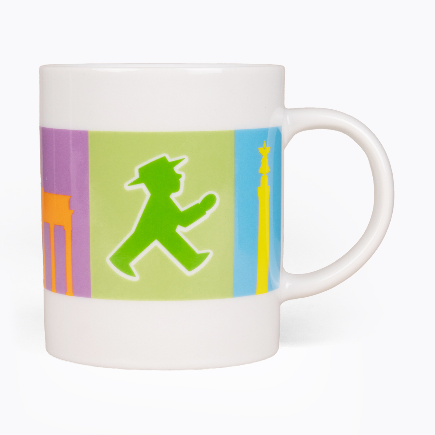 FRÜHAUFSTEHER white Berlin Motive Geher Steher/ Mug