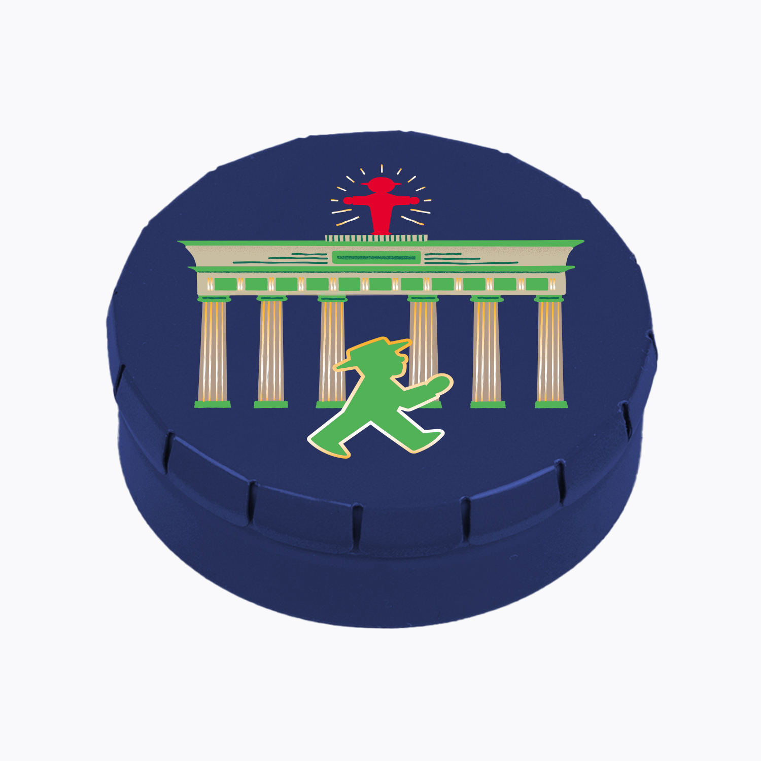 SCHATZTRUHE blau/ Klick-Klack Dose