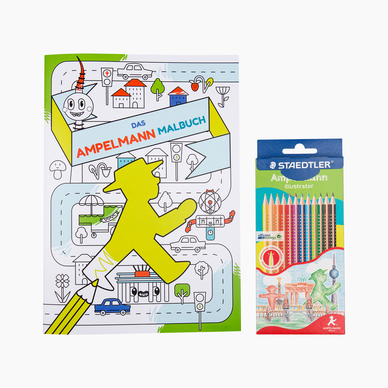 MALERMEISTER / coloring book and pencils set