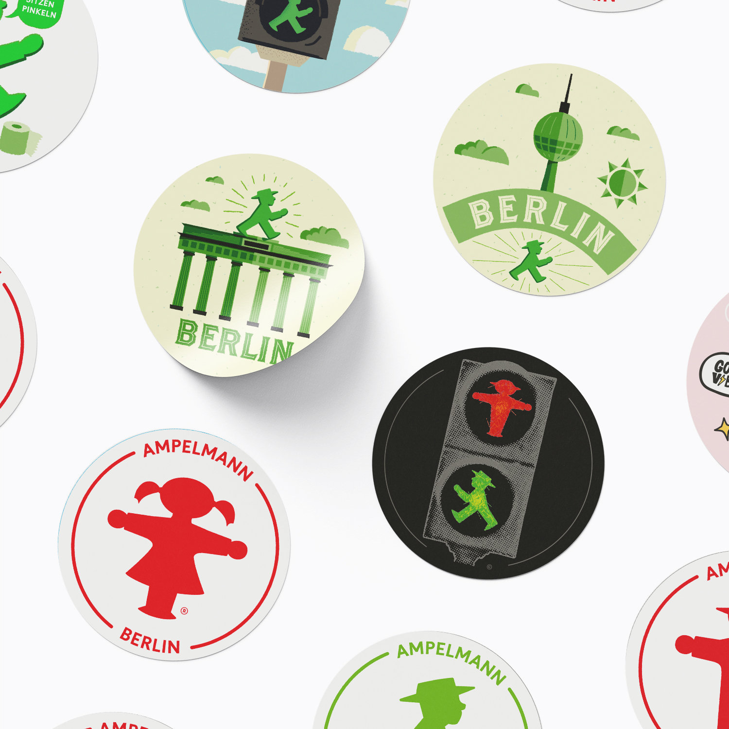 WEGWEISER Brandenburger Tor / Aufkleber