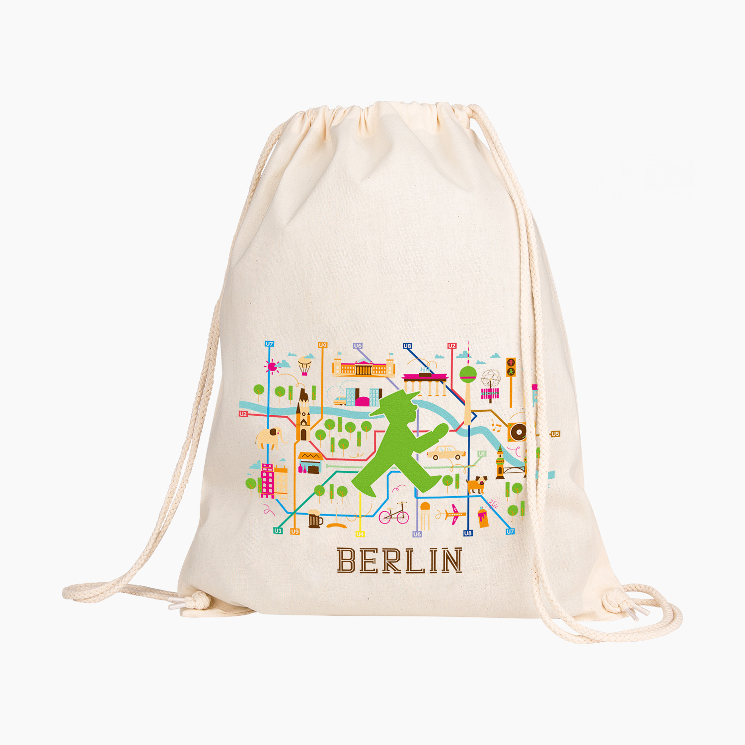 JUTE(R) MITLÄUFER Stadtplan/ Sportbeutel JUTE(R) MITLÄUFER Stadtplan/ Sportbeutel
