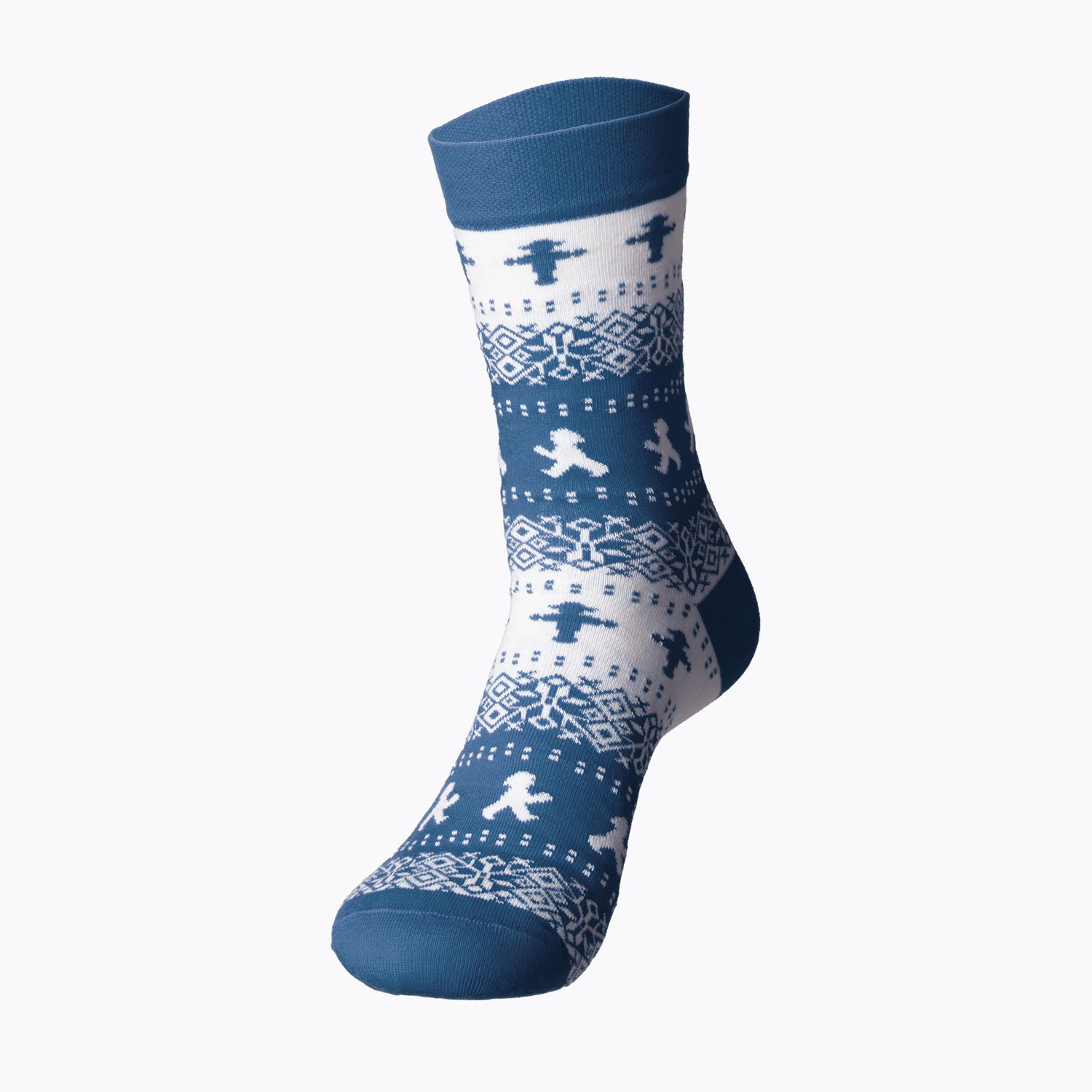 DAUERLÄUFER Norweger-blau 39-42/ Socken