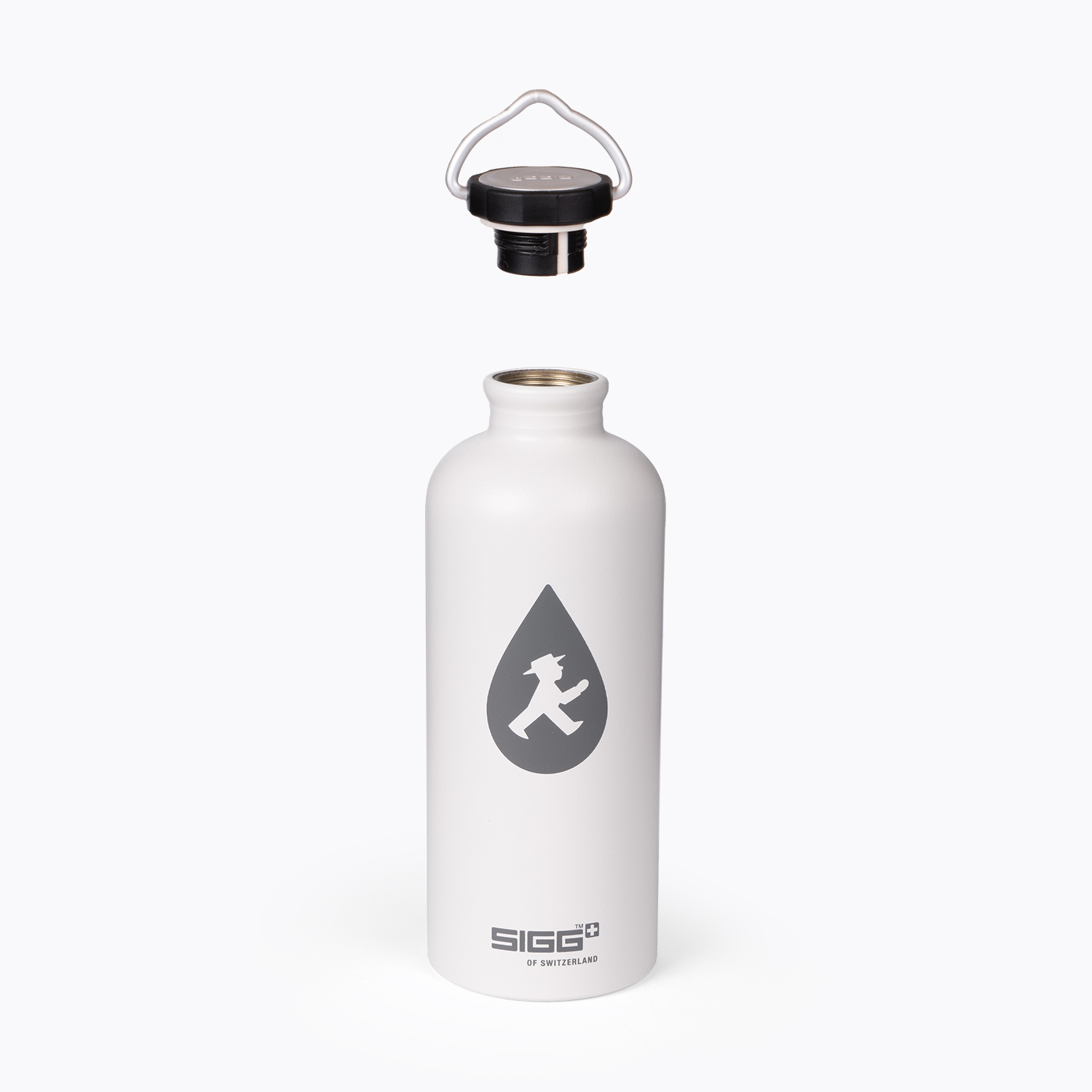 WASSERTRÄGER weiß/ Trinkflasche