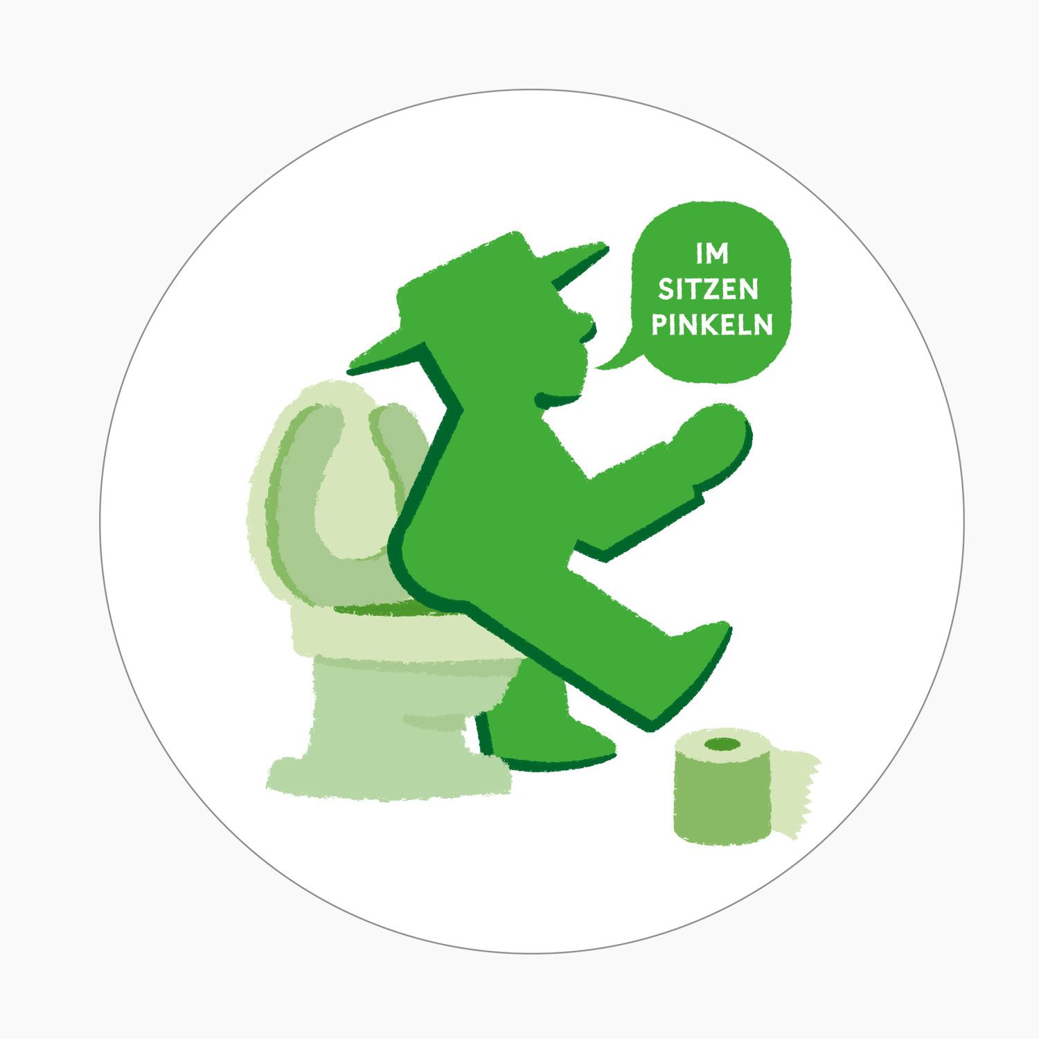 WEGWEISER Toilettenordnung / Sticker