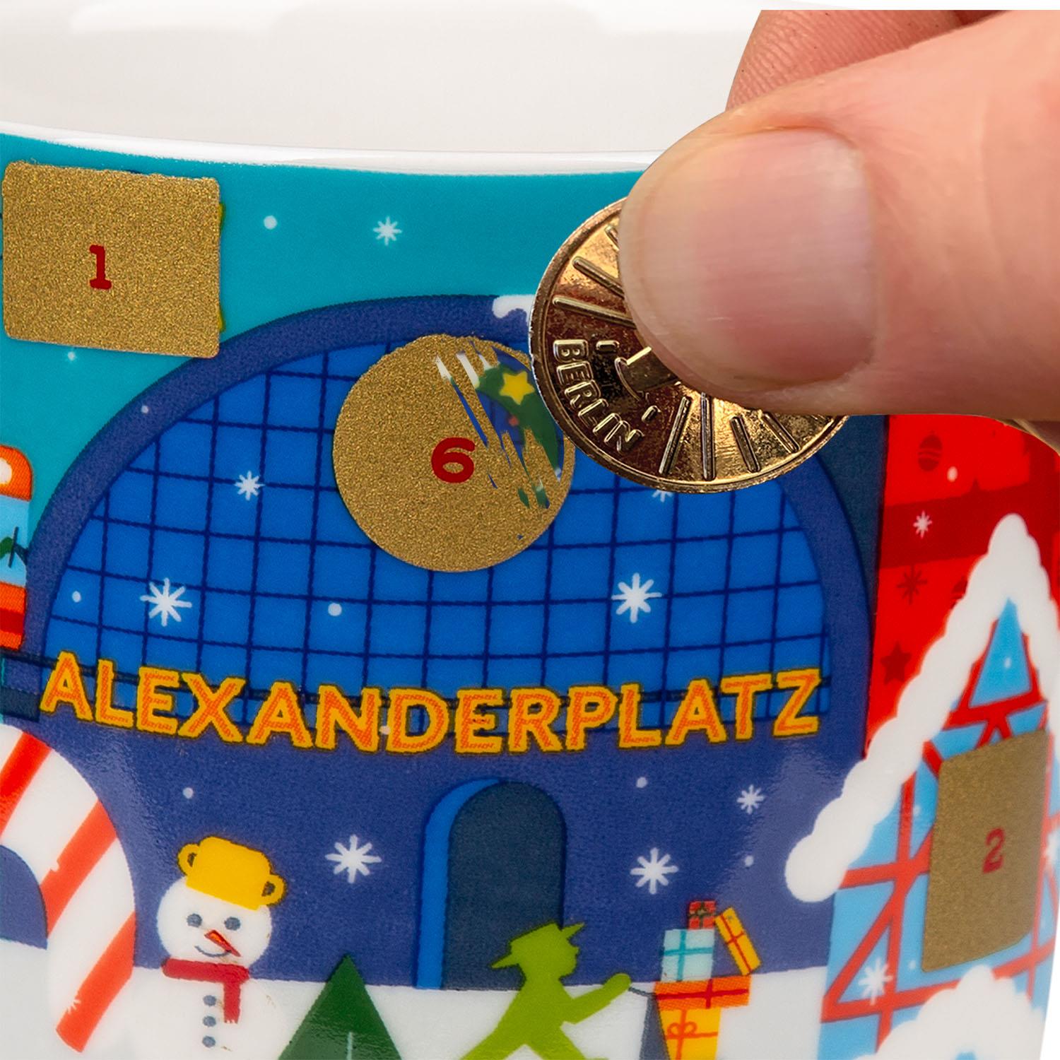 WEIHNACHTSBOTE / Advents-Kalender-Tasse