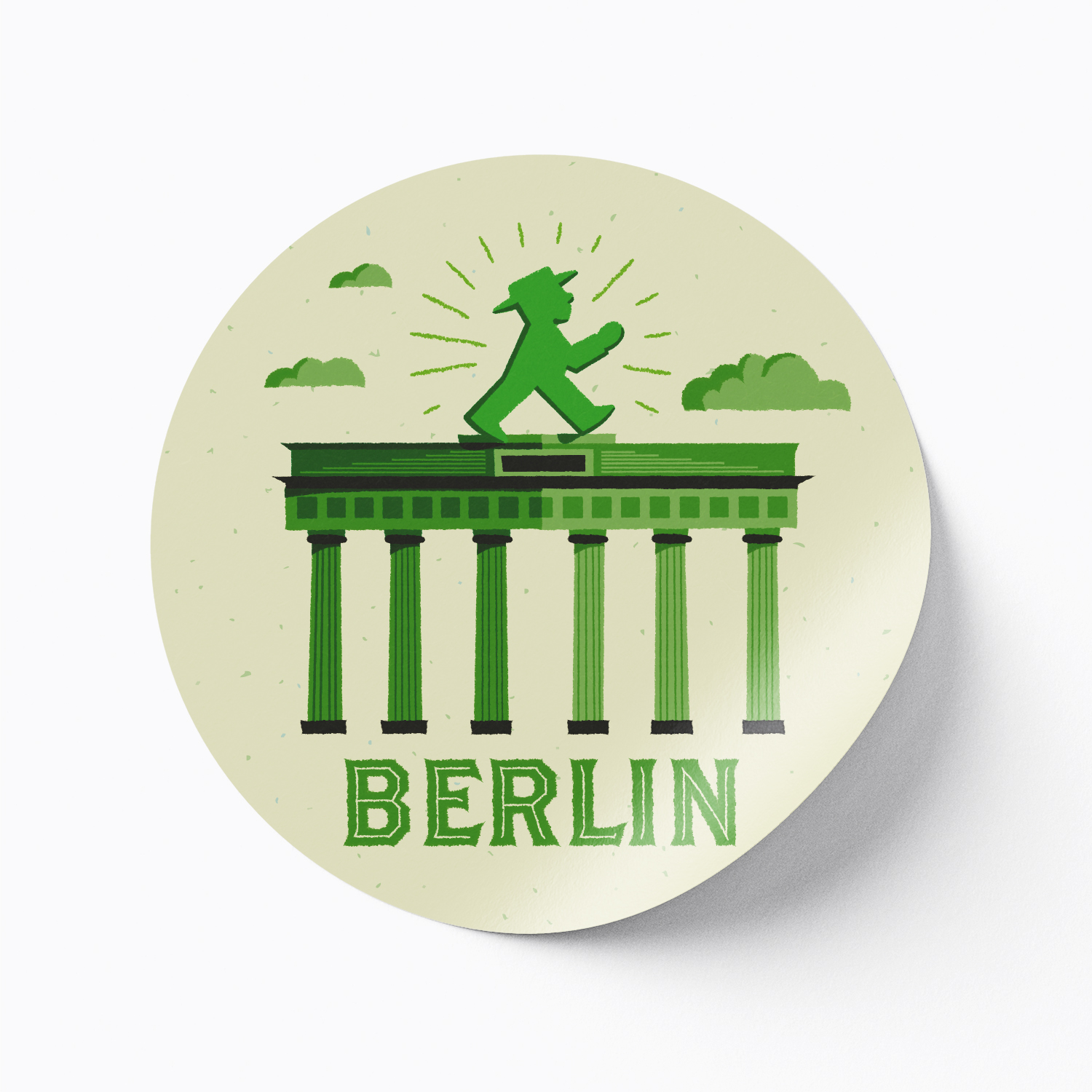 WEGWEISER Brandenburger Tor / Aufkleber