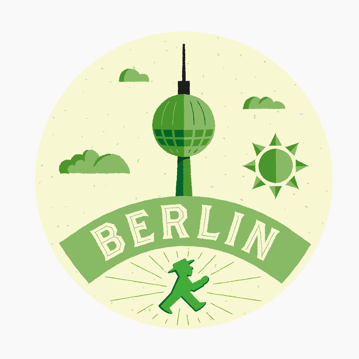 WEGWEISER Fernsehturm / Sticker
