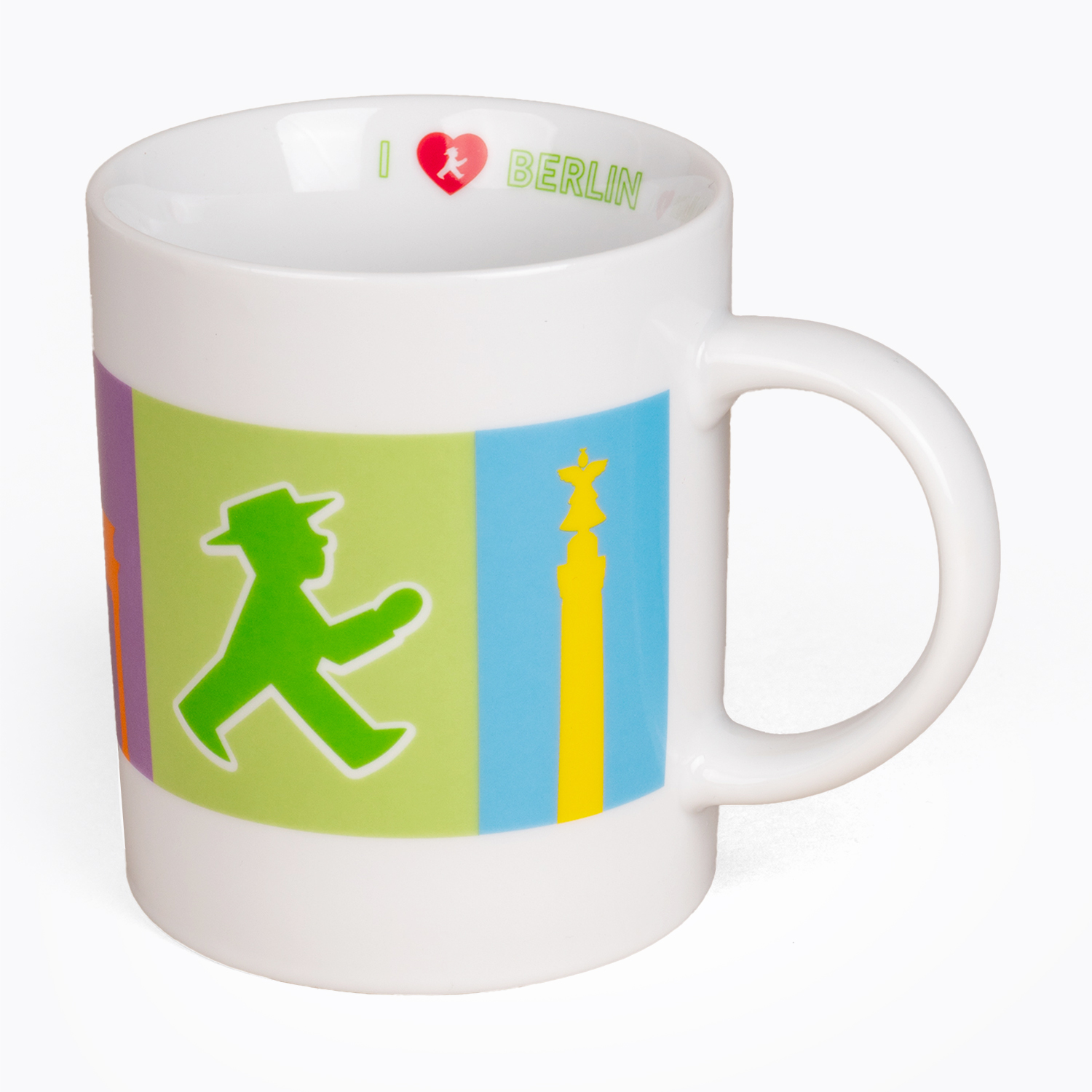 FRÜHAUFSTEHER white Berlin Motive Geher Steher/ Mug