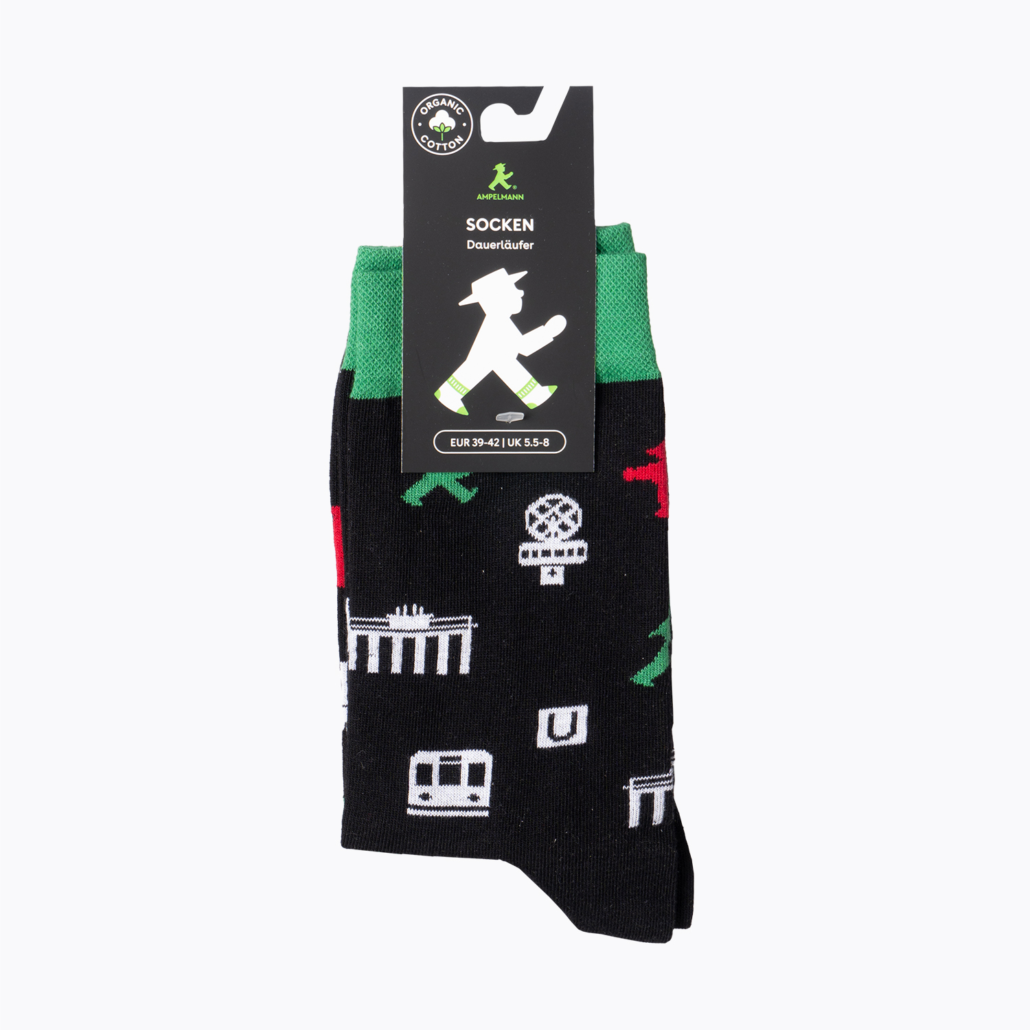 DAUERLÄUFER black Berlin motifs 43-46/ socks