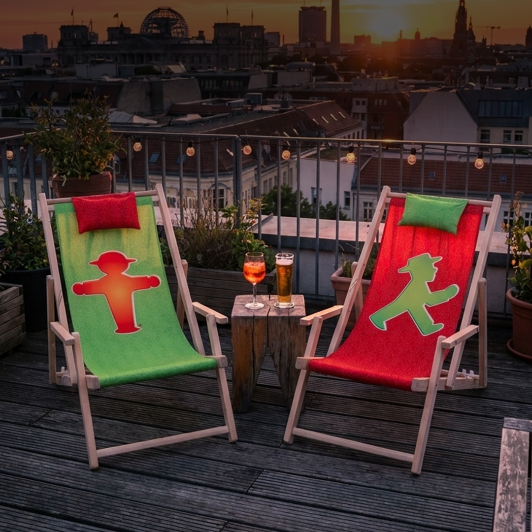 SONNENANBETER SET/ Liegestühle 2er Set