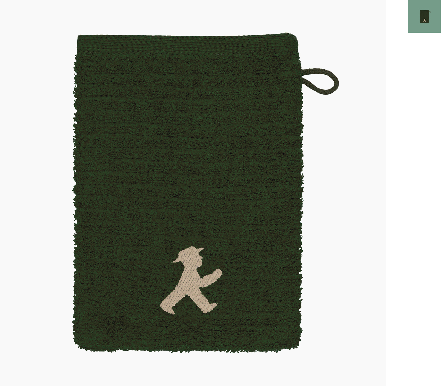 MASSEUR dark grenn/ Wash cloth
