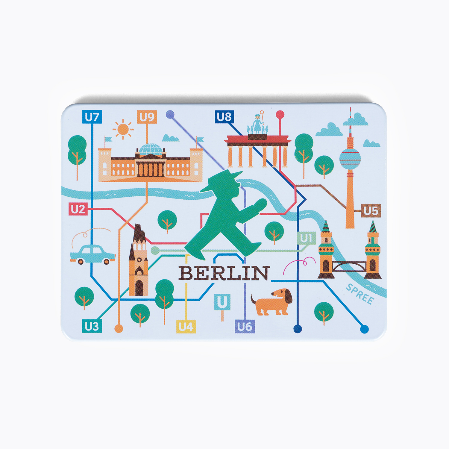 ANHALTER U-Bahn-Plan/ Magnet