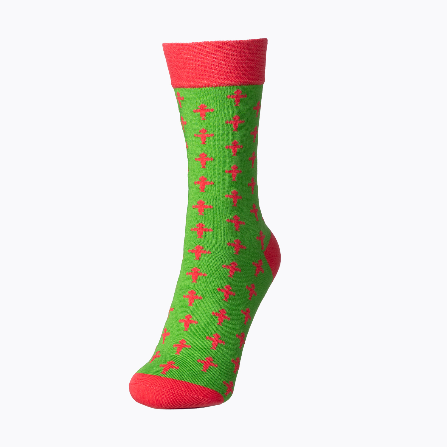 DAUERLÄUFER rot grün 39-42/ Socken