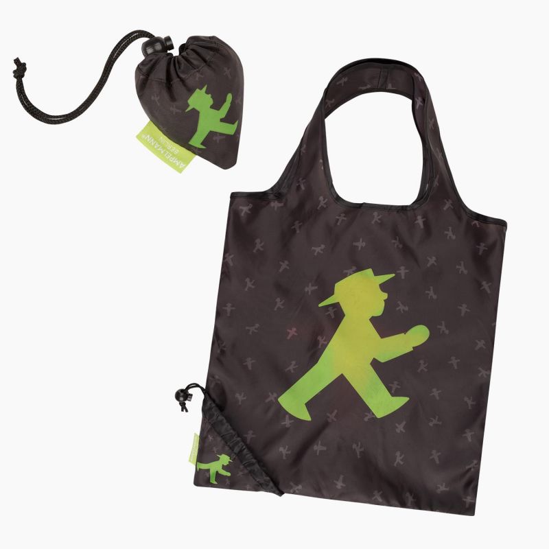 AMPELMANN Kulturbeutel – Schwarz, Mit Ampelmann-Motiv, 15x24x10 Cm, Wasserabweisend